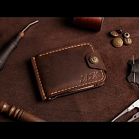 Шкіряний затиск ручної роботи