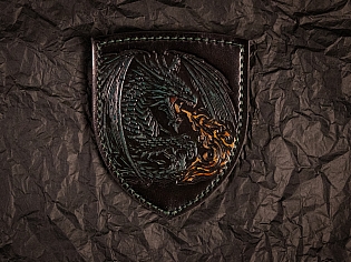 Патч із тисненим зображенням дракона