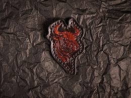 Патч із тисненням голови бика