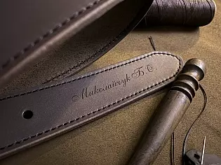 Великий ремінь з натуральної шкіри чоловічий прошитий по всій довжині з обробленими торцями