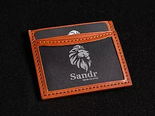 Картхолдер міні гаманець з прозорим відділом та кишенею для монет на замочку