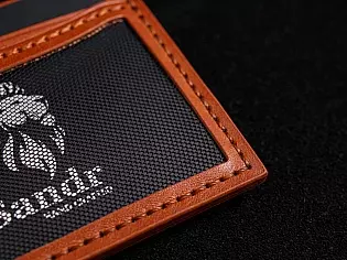 Картхолдер міні гаманець з прозорим відділом та кишенею для монет на замочку