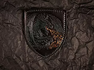 Патч із тисненим зображенням дракона