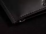 Чоловічий шкіряний затискач ELEGANCE для купюр із зовнішньою монетницею