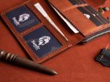 Шкіряне портмоне на дві секції