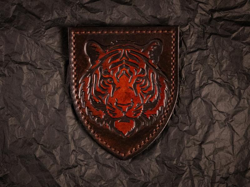 Патч із тисненим зображенням тигра