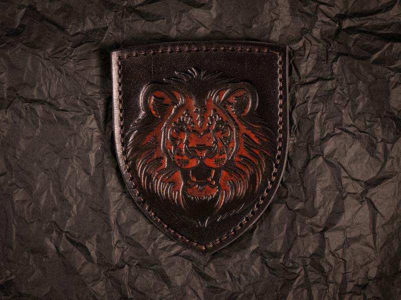 Патч із тисненим зображенням лева-4